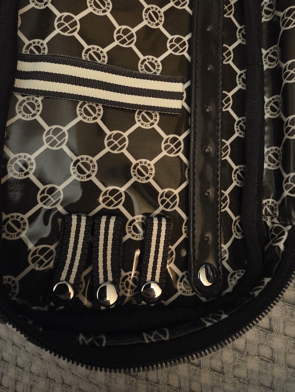 Henri Bendel The Bendel Girls Line Up weekender organizer/ Like New - Picture 5 of 5